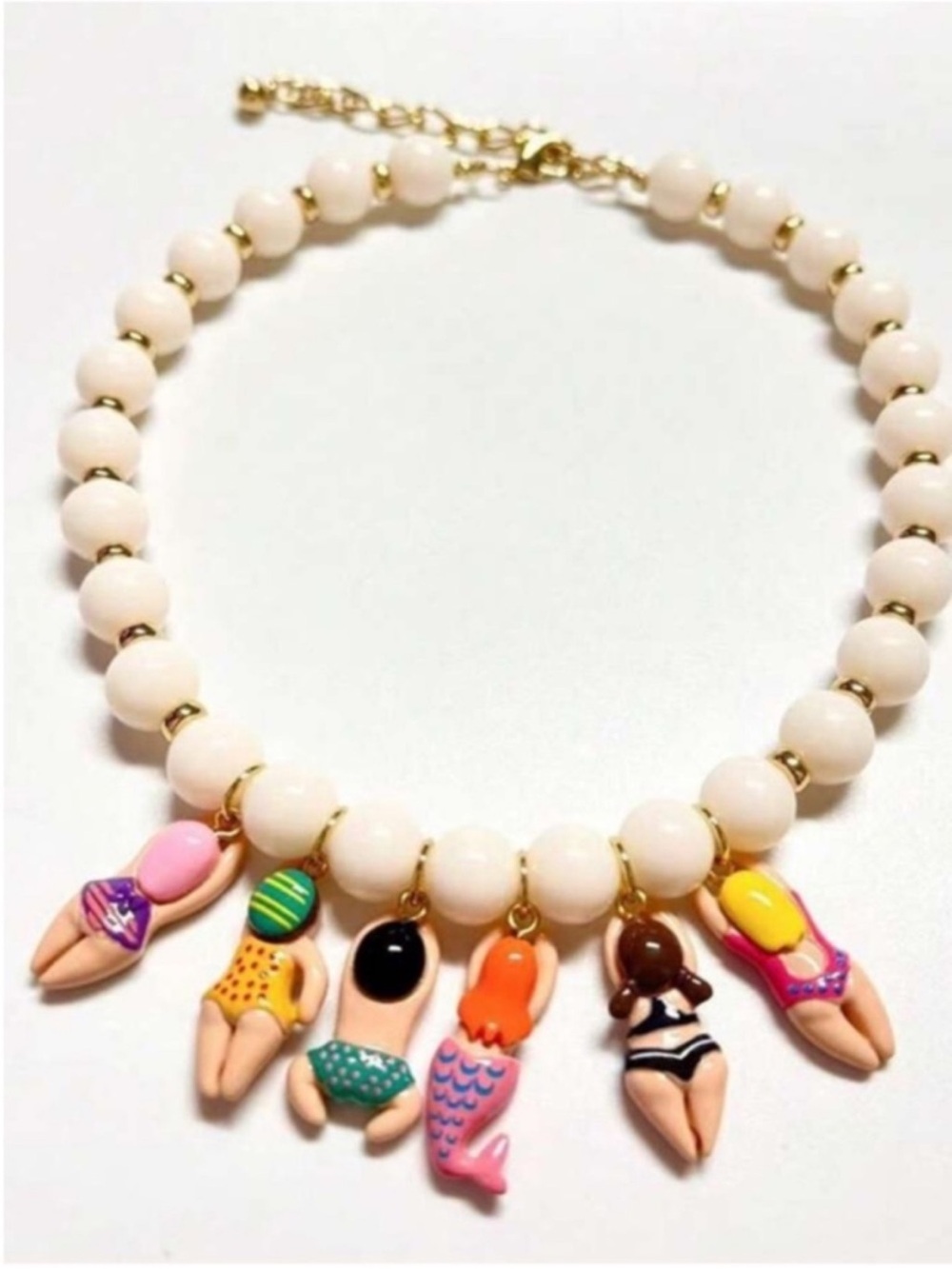 New! Swim Summer Beaded Charm Necklace (3049) NWOT - Picture 1 of 4